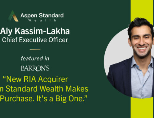 New RIA Acquirer Aspen Standard Wealth Makes First Purchase. It’s a Big One.